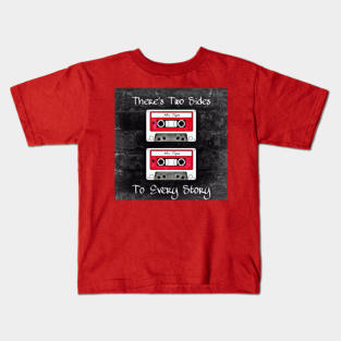 Two Sides To Every Story (Red Tapes) Kids T-Shirt